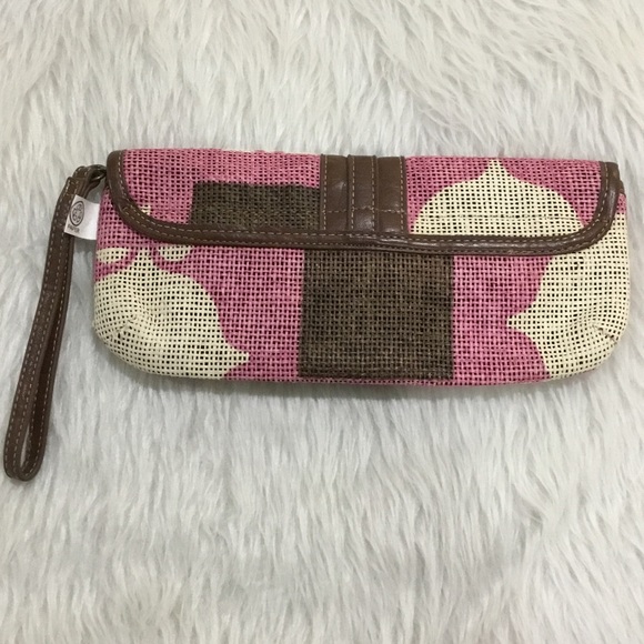 Engaged organic boho green recycled paper wristlet purse - Picture 3 of 3